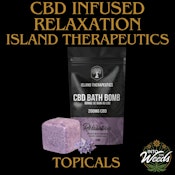 CBD Infused Relaxation Bath Bomb 125g (Island Therapeutics)