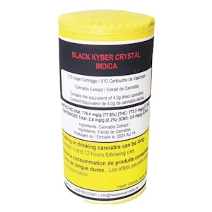 Freedom Cannabis Inc - Diamonds Are Forever Black Kyber Crystal 1g 510 Cartridge