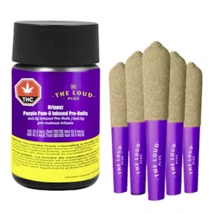 The Loud Plug - Drippyz Purple Pom-G Infused Pre-Rolls - 5x0.5g