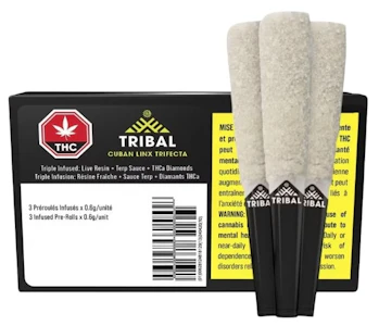 Tribal - TRIBAL - Cuban Linx Trifecta 3 x 0.6g Infused Pre-Rolls