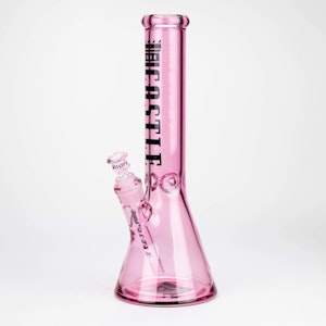 Castle Glassworks - 14" Castle Glassworks Electroplated Beaker Bong - Pink
