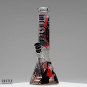 14" Castle Glassworks Raven Beaker Bong