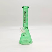 10" Fortune Full Colour Beaker Bong - Green