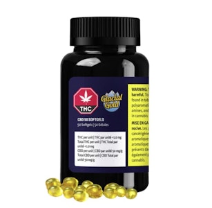 Glacial Gold - CBD 50 Softgels - 50x50mg CBD