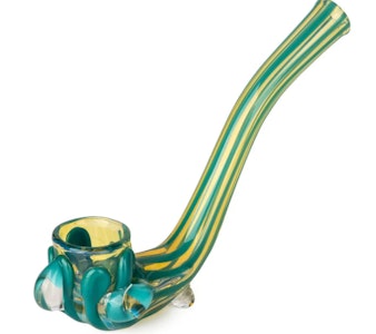 Red Eye Glass - 4" TEAL SHERLOCK CLAW HASH PIPE | RED EYE GLASS