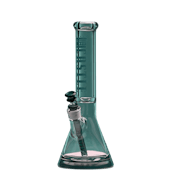 Castle Glass 14" Color Logo Beaker - Teal