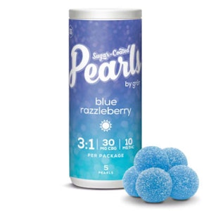 Pearls by gron - Pearls Blue Razzleberry 3:1 CBG:THC - 5 X 2mg
