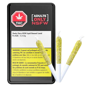 Adults Only - Cheeky Cherry NSFW Diamond Infused Pre-Rolls - Adults Only - 3 x 0.5