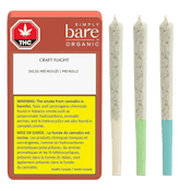 Craft Flight Variety Pack Pre-Rolls - Simply Bare - 3 x 0.5