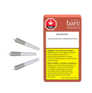 Simply Bare - BC Organic Hash Bullets - Simply Bare - 3 x 0.33