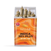 Indica 20% Plus Pre-Rolls - Weed Me - 10 x 0.35