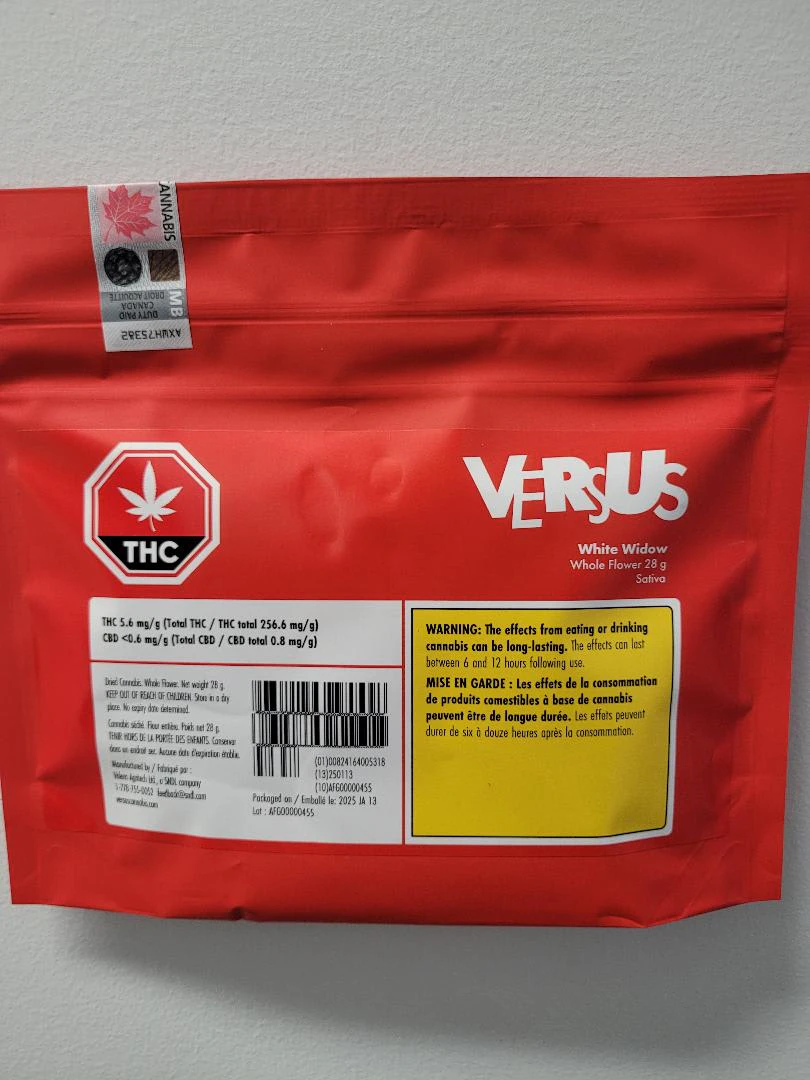 Valens Agritech LTD. - Versus White Widow 28g Flower Main Image