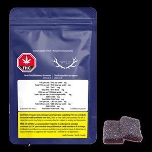 Wyld - Real Fruit Elderberry Gummies 2:1 THC:CBN 2 Pack