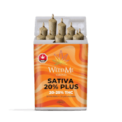 Sativa 20% Plus Pre-Rolls - Weed Me - 10 x 0.35