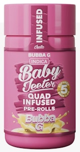 Jeeter - Bubba G 5 x 0.5g Infused Pre-Rolls - Baby Jeeter