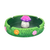 SPRING MUSHROOM  5" ASHTRAY W/ SNUFF
