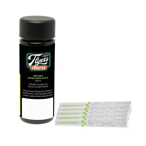Frosted Super Sour Apple 5 x 0.5g Liquid Diamond Infused Pre-Rolls