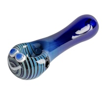 Red Eye Glass 3" Blue Happy Face