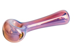 Red Eye Glass 4.5" Amber Solid Colour Spoon Handpipe