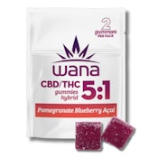 Pomegranate Blueberry Acai 5:1 Hybrid Gummies - Wana - 9