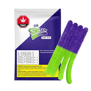 Olli StikiStix - StikiStix Sour Berry Dreamy Limeade 3:1 CBN:THC CHEWS - 4 X 2.5g