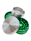 Genie Two Tone Aluminum 4 Parts Grinder | Silver