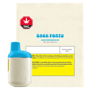 BACK FORTY - Back Forty Blue Raspberry Ice 0.95g Disposable Vape
