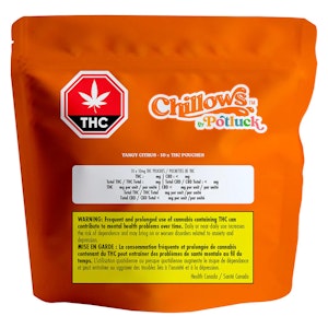 Sensi Brands - Potluck Tangy Citrus Chillows Sublingual Pouches 10X10mg