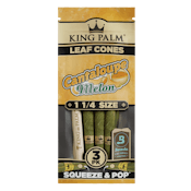 King Palm - 11/4 Leaf Cones Cantaloupe Melon - 3ct