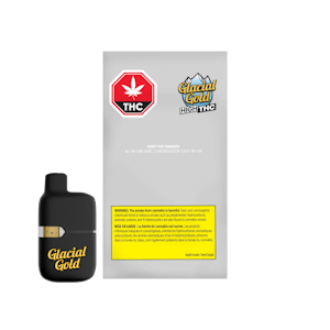 GLACIAL GOLD - Glacial Gold All-In-One HIGH THC Banger 1g Disposable Vape Pen
