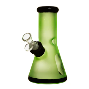 Smoke Arsenal - 8" 7mm Frosted Glass Bong w/ Gift Box (Neon Green)