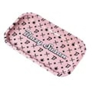 One Wholesale - Blazy Susan Pink Medium Metal Rolling Tray