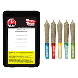 Sticky Greens - FIVE OF DIAMONDS DIAMOND BLEND INFUSED PRE-ROLLS - 2.5