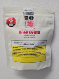 Auxly Ottawa Inc - Back Forty Razzle Dazzle 0.95g Disposable Vape