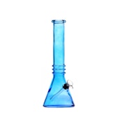 12" Triple Ring Beaker Bong - Blue