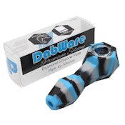 Dabware SIlicone Pipe Platinum Diamond - Black/Blue/Grey