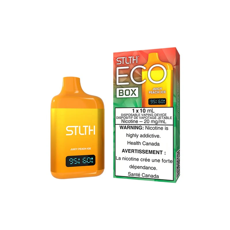 STLTH ECO BOX - Juicy Peach Ice - 10ml - 20mg - STLTH ECO BOX Main Image