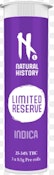 Natural History Limited Reserve Indica 3 x 0.5g Pre-Rolls