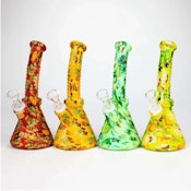 Fortune | 8.5" Angled Hydrographic Silicone Waterpipe - Assorted