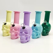 6" Macaron Skull Waterpipe