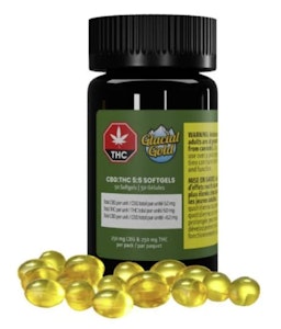 Glacial Gold - CBG:THC 5:5 Softgels - 50-pack