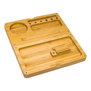 Maple Craft - ACC - MAPLE CRAFT - RAW Bamboo Backflip Rolling Tray With Magnet