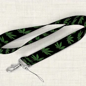 Multi Leaf Lanyard - Black