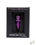 ACE LABZ | TITAN-BOWL 14mm Single Hole Martini Style Unbreakable Metal Slide | Matte Black