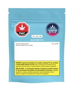 Wana QUICK - Relief Cherry Cola THC:CBC:CBG Chews - 5x4.5g