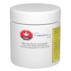 Proofly - MEGA CBG+CBD+THC 5500 ARNICA RELIEF CREAM