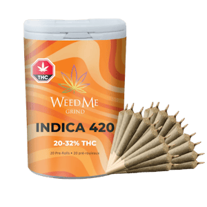 Weed Me Grind - Weed Me Grind Indica 420 Pre-Rolls - 20 x 0.4g