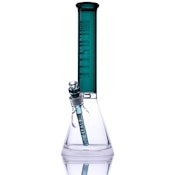 16" COLOR TUBE BEAKER - TEAL