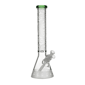 Cheech Glass - 16" SANDBLAST BEAKER - GREEN