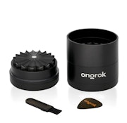 Ongrok | Flower Petal Toothless Grinder with Storage | Black